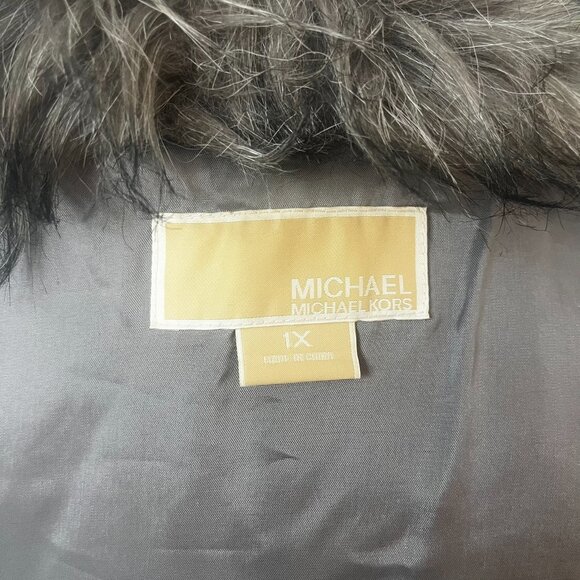 Michael Kors Faux Fur Vest Sz 1X - Picture 3 of 5